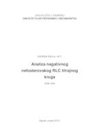 prikaz prve stranice dokumenta Analiza negativnog nefosterovskog RLC titrajnog kruga