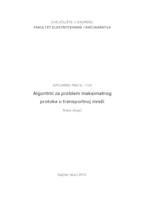 prikaz prve stranice dokumenta Algoritmi za problem maksimalnog protoka u transportnoj mreži