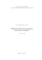prikaz prve stranice dokumenta Detekcija osoba konvolucijskim neuronskim mrežama