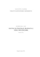 prikaz prve stranice dokumenta Sustav za praćenje objekata u video sekvencama