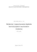 prikaz prve stranice dokumenta Detekcija i raspoznavanje objekata konvolucijskim neuronskim mrežama