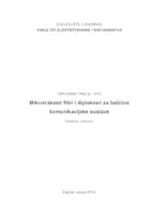 prikaz prve stranice dokumenta Mikrotrakasti filtri i diplekseri za bežične komunikacijske sustave