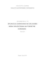 prikaz prve stranice dokumenta Aplikacija zasnovana na uslugama Weba orijentirana na pokretne korisnike