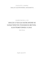 prikaz prve stranice dokumenta Analiza utjecaja bazne brzine na karakteristike pogonskog motora elektromotornog vlaka