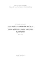 prikaz prve stranice dokumenta Sustav nadzora električnog vozila zasnovan na Android platformi