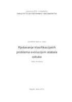 prikaz prve stranice dokumenta Rješavanje klasifikacijskih problema evolucijom stabala odluke