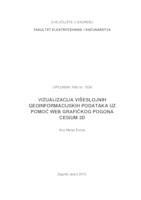 prikaz prve stranice dokumenta Vizualizacija višeslojnih geoinformacijskih podataka uz pomoć Web grafičkog pogona Cesium 3D