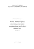 prikaz prve stranice dokumenta Gusta stereoskopska rekonstrukcija scene predstavljene ravninskim odsječcima