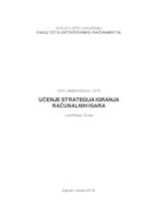 prikaz prve stranice dokumenta Učenje strategija igranja računalnih igara