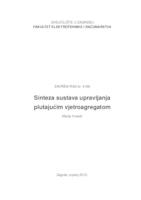 prikaz prve stranice dokumenta Sinteza sustava upravljanja plutajućim vjetroagregatom