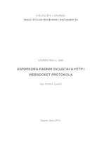 prikaz prve stranice dokumenta Usporedba radnih svojstava HTTP i Websocket protokola