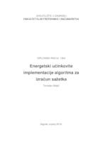 prikaz prve stranice dokumenta Energetski učinkovite implementacije algoritma za izračun sažetka