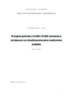 prikaz prve stranice dokumenta Procjena pokreta u H.264 i H.265 normama s primjenom na višedimenzionalne medicinske podatke