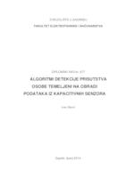 prikaz prve stranice dokumenta Algoritmi detekcije prisutstva osobe temeljeni na obradi podataka iz kapacitivnih senzora