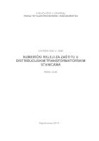 prikaz prve stranice dokumenta Numerički releji za zaštitu u distribucijskim transformatorskim stanicama