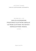 prikaz prve stranice dokumenta Analiza koordinirane proizvodnje električne energije  vjetrene elektrane Vrataruša i hidroelektrane Vinodol