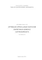 prikaz prve stranice dokumenta Optimalno upravljanje sustavom zakretanja gondole vjetroagregata