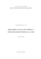 prikaz prve stranice dokumenta Međusobni utjecaj Wi-Fi mreža u frekvencijskom području 2,4 GHz