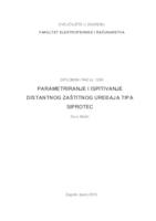 prikaz prve stranice dokumenta Parametriranje i ispitivanje distantnog zaštitnog uređaja tipa Siprotec