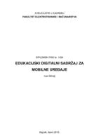 prikaz prve stranice dokumenta Edukacijski digitalni sadržaj za mobilne uređaje