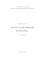 prikaz prve stranice dokumenta Sustav za planiranje putovanja