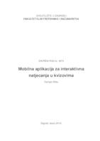 prikaz prve stranice dokumenta Mobilna aplikacija za interaktivna natjecanja u kvizovima