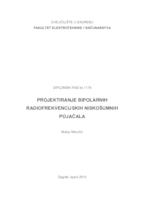 prikaz prve stranice dokumenta Projektiranje bipolarnih radiofrekvencijskih niskošumnih pojačala