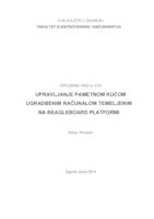 prikaz prve stranice dokumenta Upravljanje pametnom kućom ugradbenim računalom temeljenim na BeagleBoard platformi