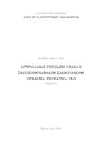 prikaz prve stranice dokumenta Upravljanje pozicijom krana s ovješenim njihalo zasnovano na vizualnoj povratnoj vezi