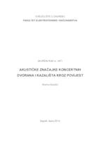 prikaz prve stranice dokumenta Akustičke značajke koncertnih dvorana i kazališta kroz povijest