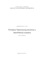 prikaz prve stranice dokumenta Primjena Takensovog teorema u identifikaciji sustava