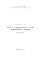 prikaz prve stranice dokumenta Izbor elektroenergetske opreme za male hidroelektrane