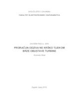 prikaz prve stranice dokumenta Proračun odziva NE Krško tijekom brze obustave turbine