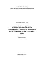 prikaz prve stranice dokumenta Interaktivno sučelje za vizualizacija podataka temeljeno na klijentskim tehnologijama weba