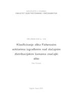 prikaz prve stranice dokumenta Klasificiranje slika Fisherovim vektorima izgrađenim nad  slučajnim distribucijskim šumama značajki slike