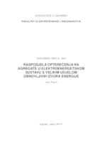 prikaz prve stranice dokumenta Raspodjela opterećenja na agregate u elektroenergetskom sustavu s velikim udjelom obnovljivih izvora energije