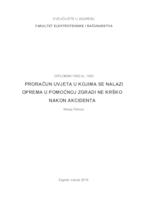 prikaz prve stranice dokumenta Proračun uvjeta u kojima se nalazi oprema u pomoćnoj zgrade NE Krško nakon akcidenta