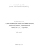 prikaz prve stranice dokumenta Povezivanje usluge strojne provjere pravopisa s autentifikacijskom i autorizacijskom infrastrukturom AAI@EduHr