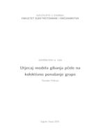 prikaz prve stranice dokumenta Utjecaj modela gibanja pčele na kolektivno ponašanje grupe