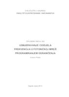 prikaz prve stranice dokumenta Usmjeravanje i dodjela frekvencija u fotoničkoj mreži programiranjem ograničenja