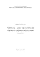 prikaz prve stranice dokumenta Realizacija  - Igre s mjehurićima od sapunice -  uz pomoć robota NAO