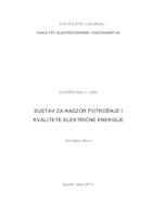 prikaz prve stranice dokumenta Sustav za nadzor potrošnje i kvalitete električne energije