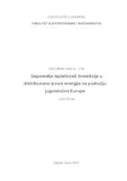 prikaz prve stranice dokumenta Usporedba isplativosti investicija u distribuirane izvore energije na području jugoistočne Europe