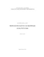 prikaz prve stranice dokumenta Neinvazivni sustav za mjerenje kvalitete sna