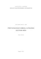 prikaz prve stranice dokumenta Prepoznavanje simbola učinjenih gestama miša