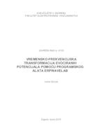 prikaz prve stranice dokumenta Vremensko-frekvencijska transformacija evociranih potencijala pomoću programskog alata ERPWAVELAB