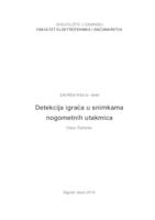 prikaz prve stranice dokumenta Detekcija igrača u snimkama nogometnih utakmica