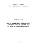 prikaz prve stranice dokumenta Sustav upravljanja agregatom 20 koji se sastoji od asinkronog motora i istosmjernih strojeva