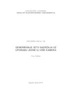 prikaz prve stranice dokumenta Generiranje 3DTV sadržaja uz uporabu jedne ili više kamera