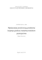 prikaz prve stranice dokumenta Rješavanje proširenog problema bojanja grafova metaheurističkim postupcima